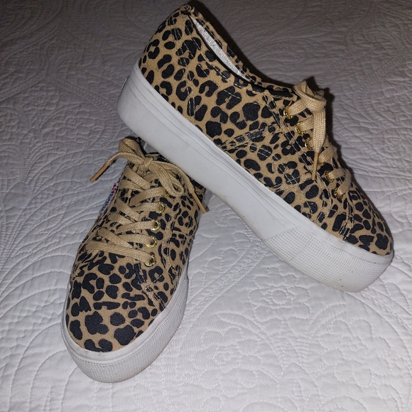 SUPERGA LEOPARD PLATFORM SNEAKERS - Picture 5 of 12